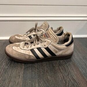 Adidas Samba Vintage White Leather Low Hype